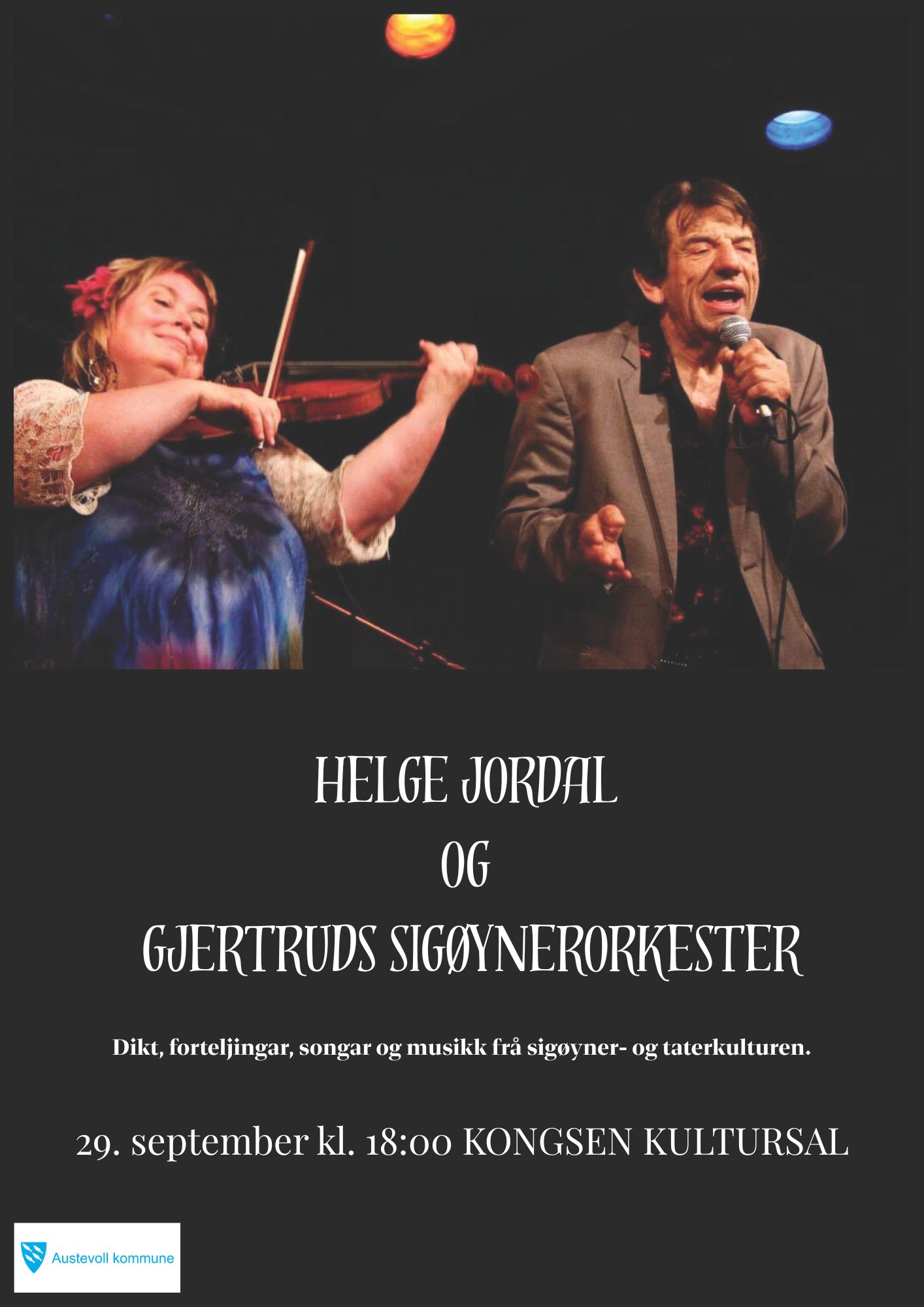 Konsertforestilling med Helge Jordal og Gjertruds Sigøynerorkester